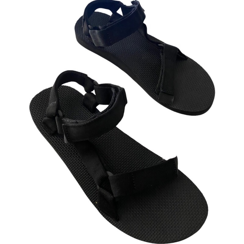 Teva Mens original urban strappy black sandals 11